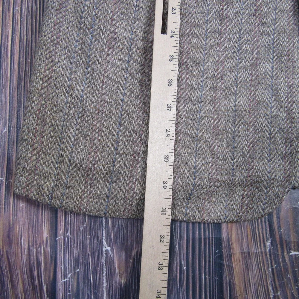 Vintage Boundary Waters Sport Coat Mens 40 Brown Wool Herringbone‎ Tweed Blazer